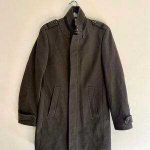 Men's Brown/Olive Wool Coat